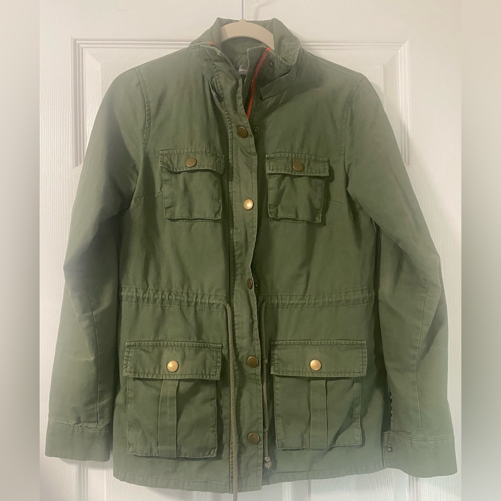 Market & Spruce Green Military Jacket